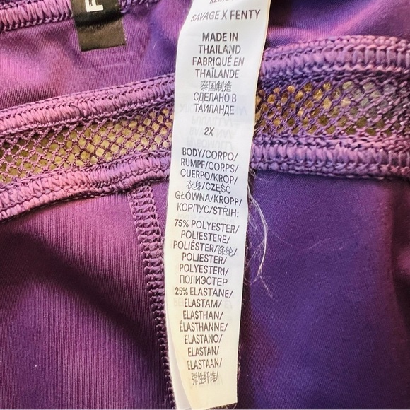 SAVAGE X FENTY PURPLE LEGGINGS SIZE 2X EUC - Picture 5 of 11